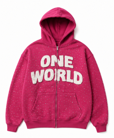One World Zip-Up Hoodie